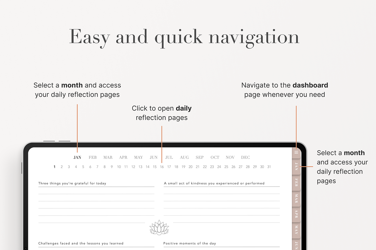 Digital Gratitude Journal, a Design Template by Makii Templates (Photo 8 of 9)