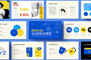 Brand Guideline Presentation, a Presentation Template by ContestDesign