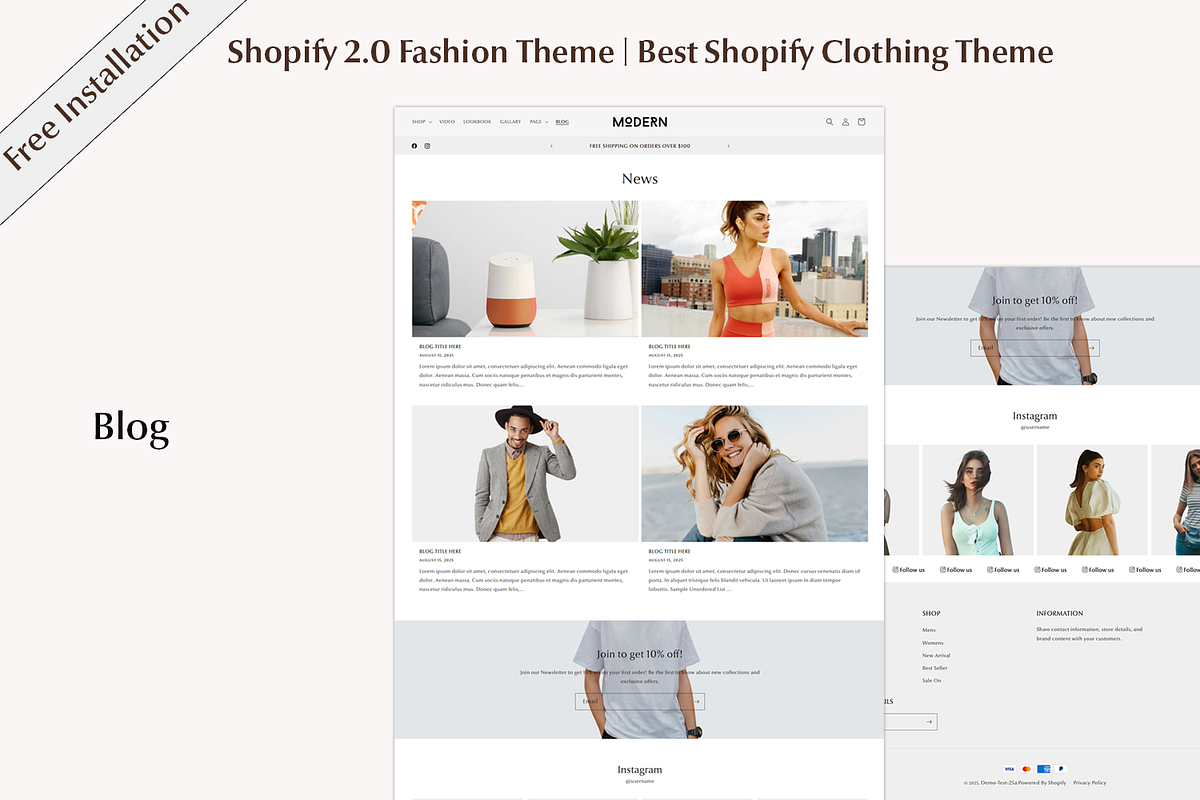 Shopify Modern Clothing Theme, a Shopify Template by QuickArtisan (Photo 15 of 15)