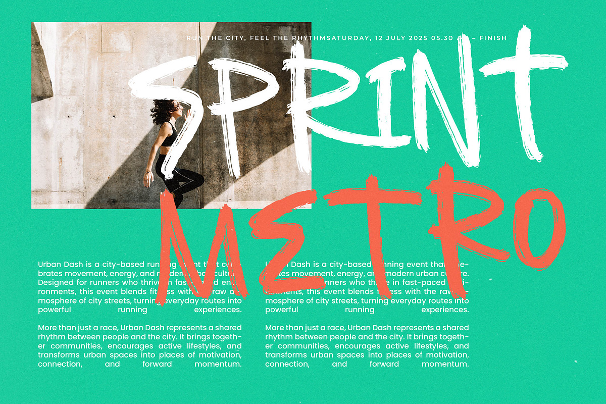 Asphalt Grunge Modern Handbrush Font, a Script Font by stylishtype.co (Photo 16 of 20)