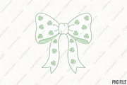 St. Patrick's Day Bow PNG, an Illustration by CraftArtStudio (Thumbnail 1 of 4)