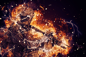 SALE! Fire Ignition Photoshop Action