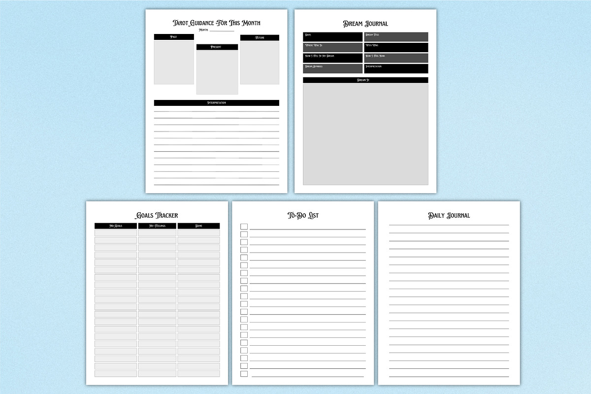 Witchy Planner For Canva KDP, a Stationery Template by Shumaya (Photo 5 of 5)