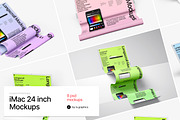 iMac 24 inch Longscroll Mockups, a Mac Mockup by ls.graphics (Thumbnail 1 of 10)