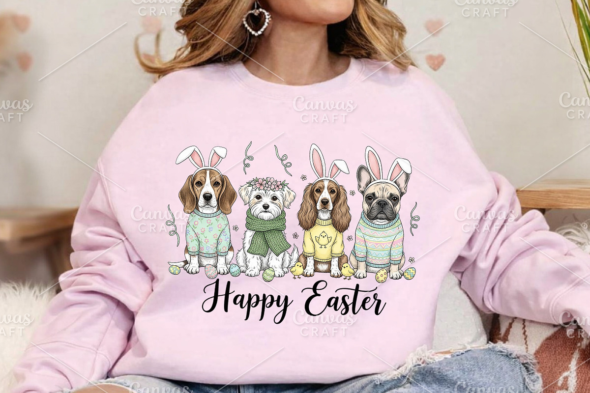 Dog Easter PNG, Happy Easter PNG, an Illustration by Canvas Craft (Photo 5 of 6)