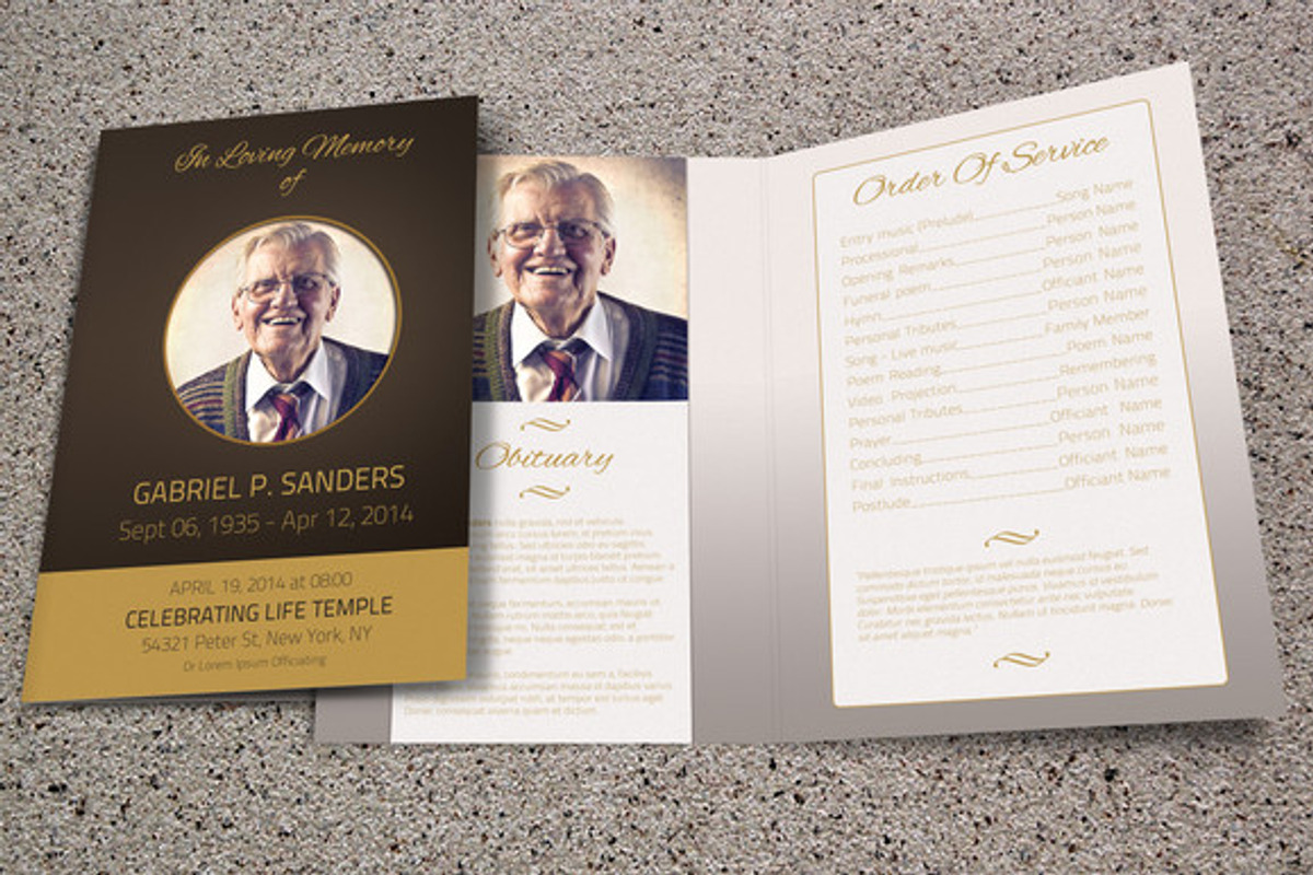 Funeral Program Template - Bi-Fold, a Brochure Template by Visual Impact (Photo 4 of 4)