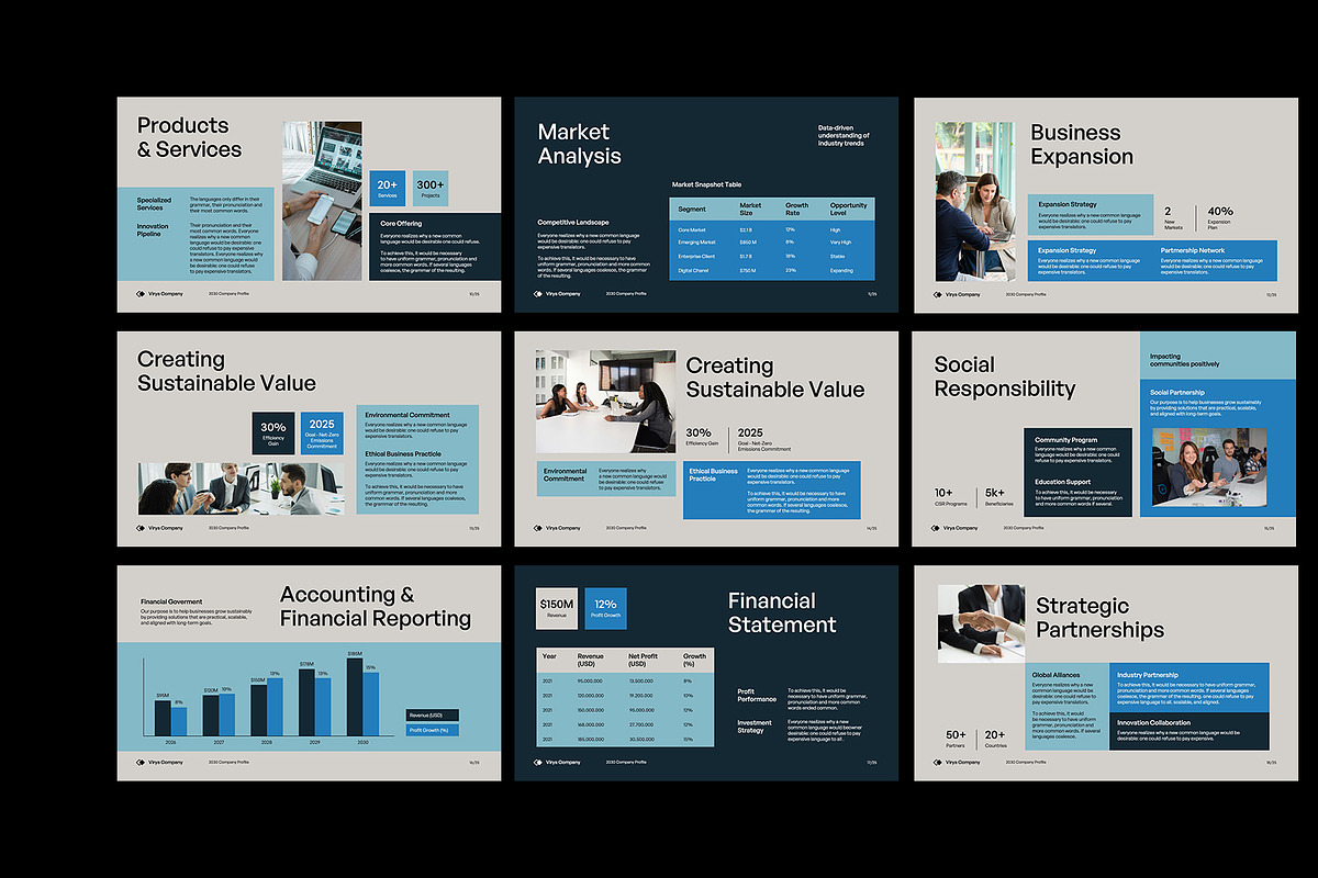 VIRYA | Marketing Agency Profile GSL, a Presentation Template by Neermana (Photo 2 of 4)