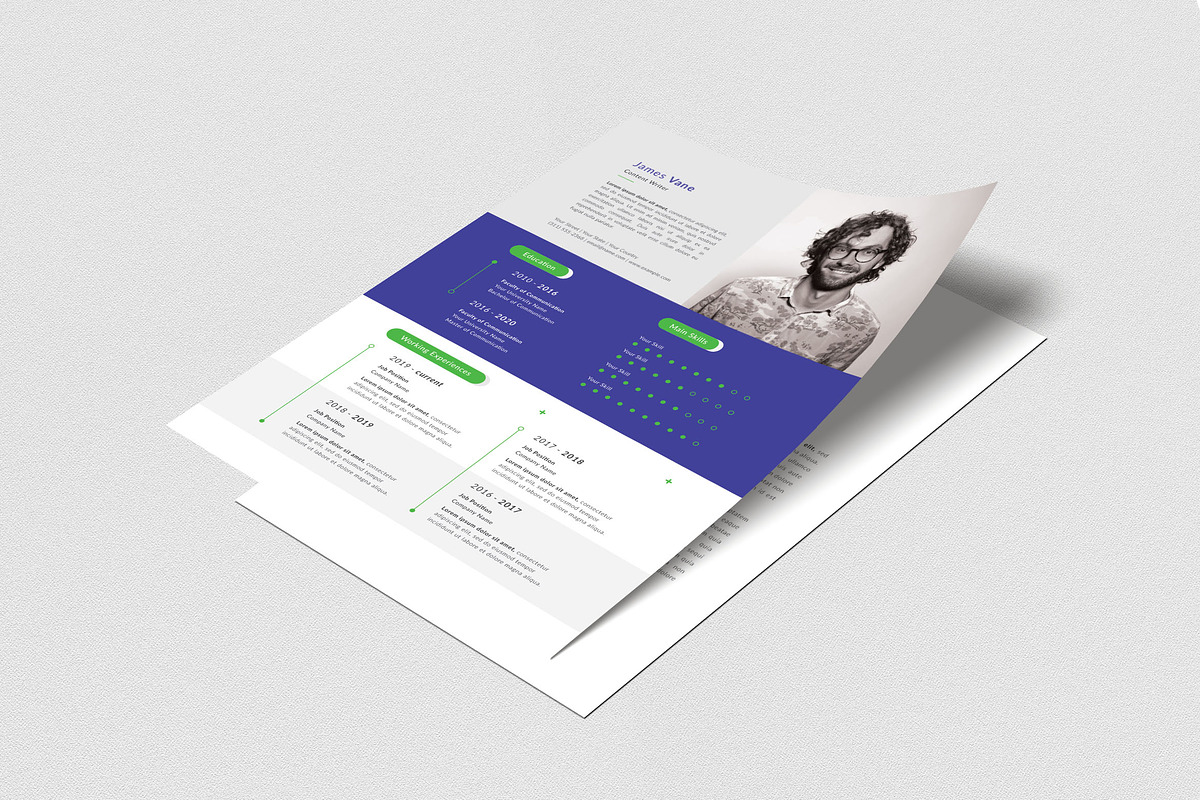 Resume and Cover Letter, a Resume Template by graphicook (Photo 2 of 3)