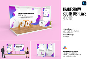 Trade Show Booth Displays Mockup