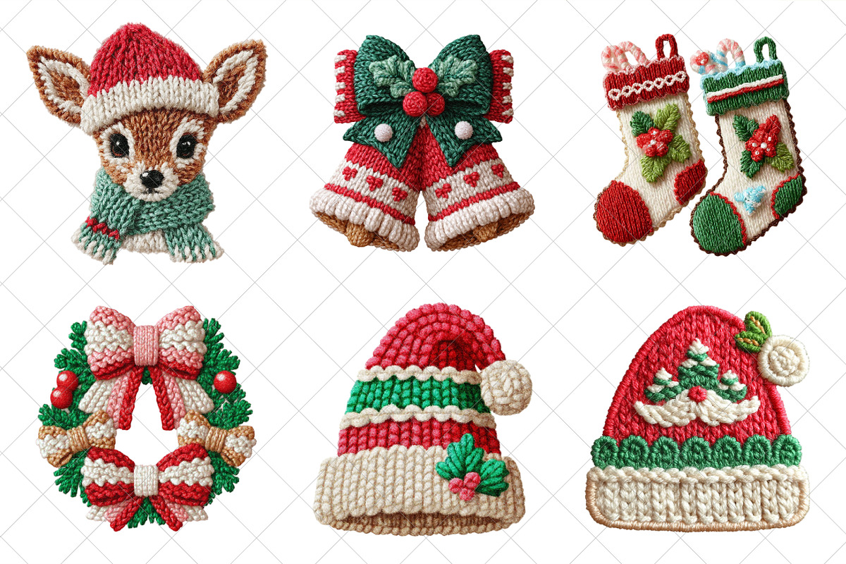 Christmas Latch Hook Crochet Yarn, an Illustration by SinaCreation (Photo 3 of 7)