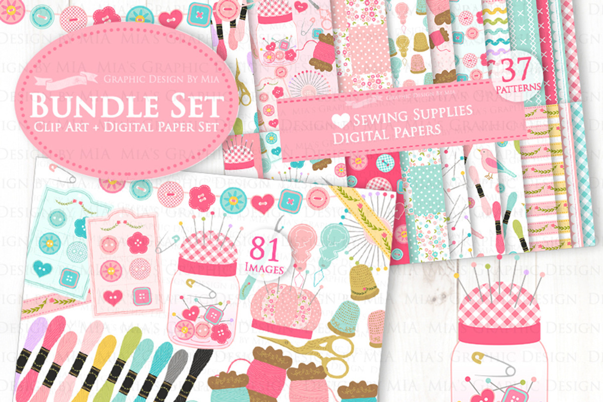 Sewing, Love Sewing Supplies, an Illustration by Mia's Graphic Design (Photo 2 of 9)