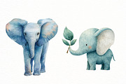 watercolor Animals clipart, an Illustration by Designworld (Thumbnail 5 of 5)