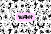 Christmas Pattern with Animals Masks, a Pattern Graphic by Art's and patterns (Thumbnail 1 of 3)