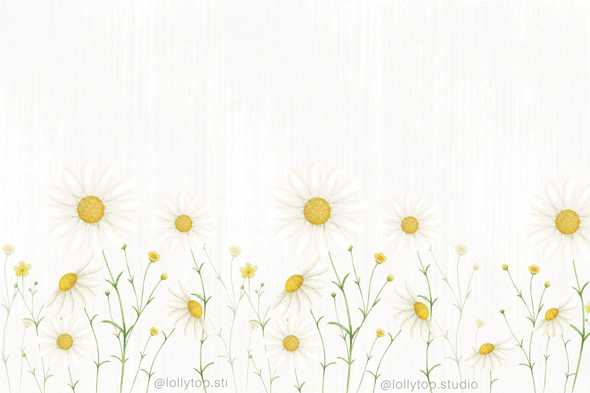 Silly goose and daisy - clipart, an Animal Illustration by Lolytop Studio (Photo 3 of 4)