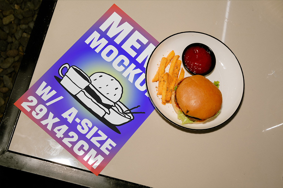 La Cafe Menu Mockup - VOL 1, a Product Mockup by Simetrica Labs (Photo 3 of 5)