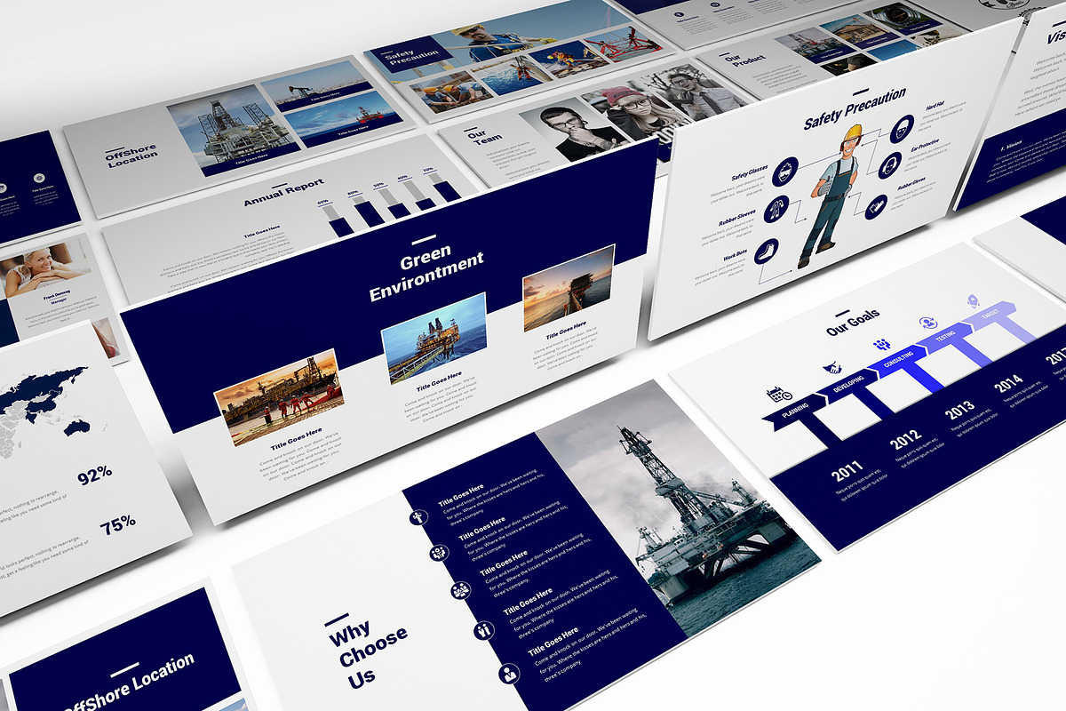 Oil and Gas Powerpoint Template, a Presentation Template by Incools Stokie
