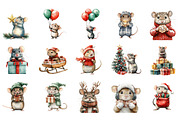 Cute Christmas Rat Sublimation, an Illustration by Designking (Thumbnail 3 of 5)