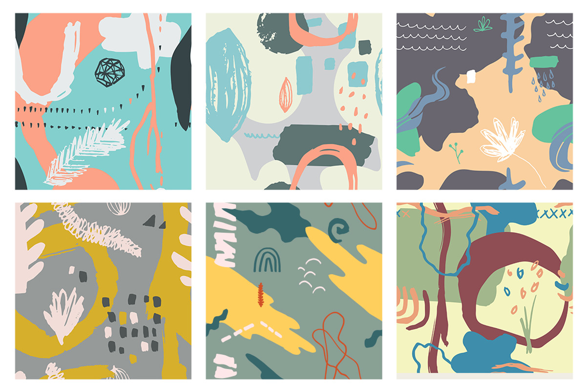 18 MODERN ART PATTERNS, a Pattern Graphic by Yurta