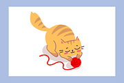 Cat Characters | Vector Flat Set, an Animal Illustration by wowomnom (Thumbnail 3 of 3)