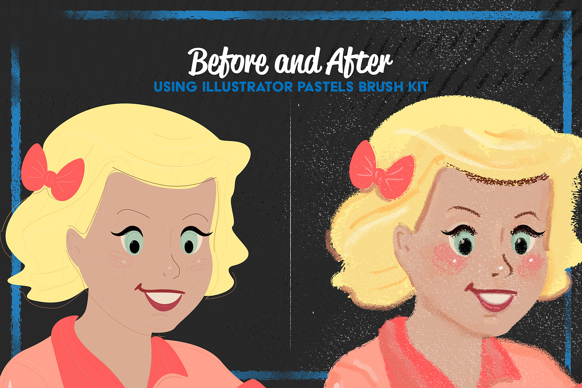 Pastels Illustrator Brush-Kit, a Brush Add-On by Leonard Posavec (Photo 3 of 6)
