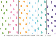 Watercolor seamless pattern, stripes, a Texture Illustration by swiejko (Thumbnail 3 of 4)