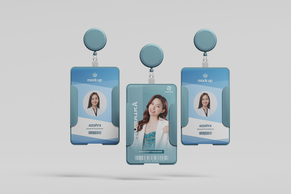 id card mockup, a Business Card Template by kebunmockup (Photo 2 of 5)