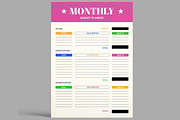 Budget Planner Template, a Stationery Template by ContestDesign (Thumbnail 2 of 3)