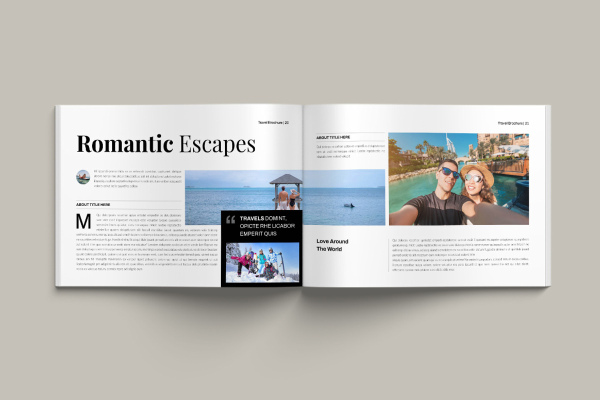 Travel Magazine Landscape Templates, a Magazine Template by Pixelpick (Photo 11 of 13)