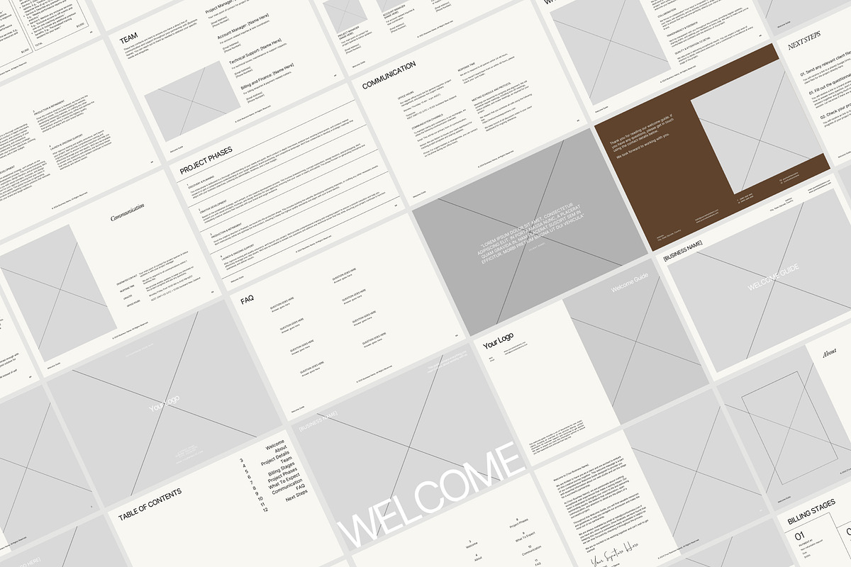 Minimalist Welcome Guide Template