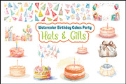 watercolor birthday watercolor birth, an Illustration by Creativeshirt (Thumbnail 1 of 16)