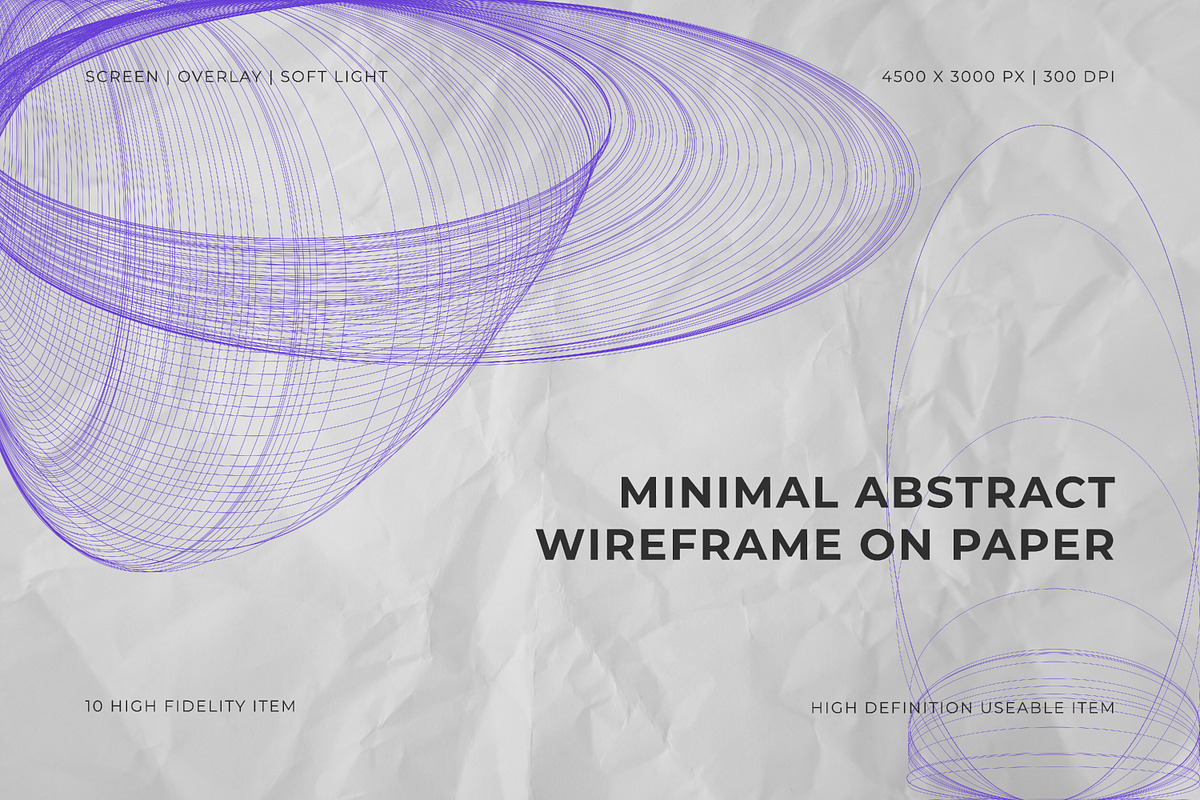 Minimal Abstract Wireframe on Paper, a Background Graphic by Pitchlook.Studio (Photo 1 of 2)