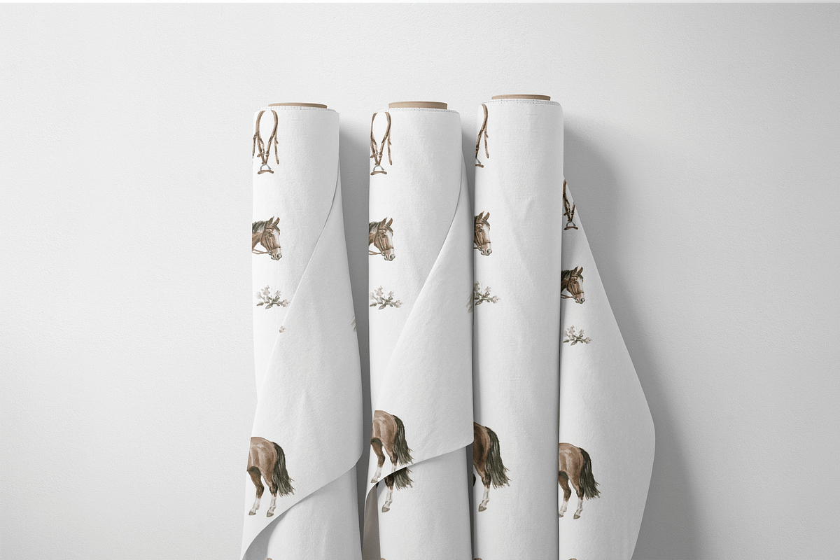 Elegant Horse Seamless Pattern, a Pattern Graphic by Pati Charm Studio (Photo 6 of 6)