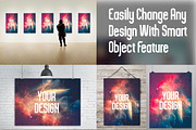 Minimalist Poster Mock Up Bundle, an Advertising Mockup by Pixel Place (Thumbnail 9 of 11)