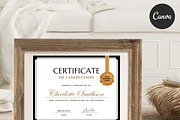 Certificate of Completion CANVA C003, a Marketing Template by Draca Design Co (Thumbnail 2 of 4)