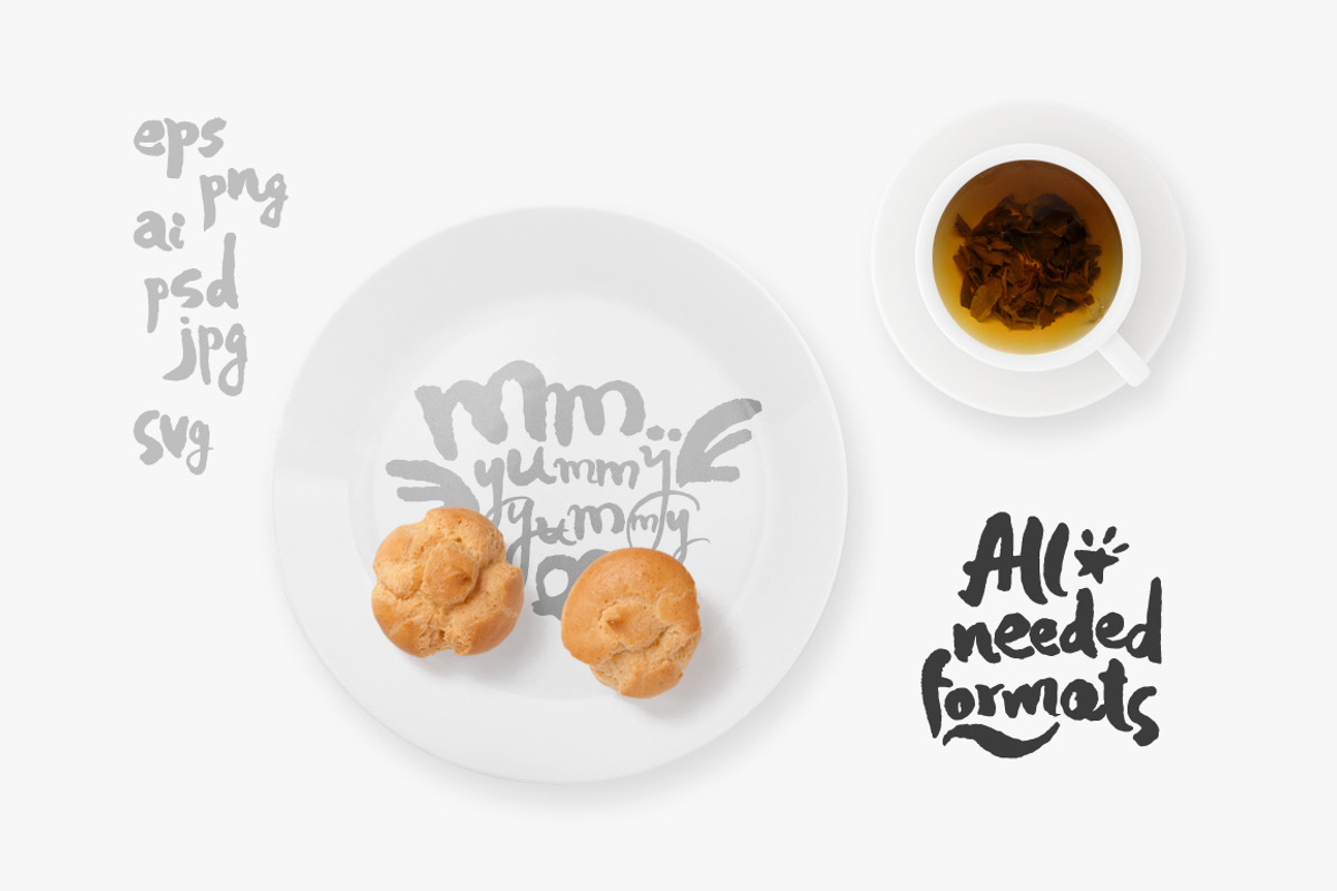 Sweet Pastry Letterings, an Education Illustration by Mazheika Store (Photo 2 of 9)