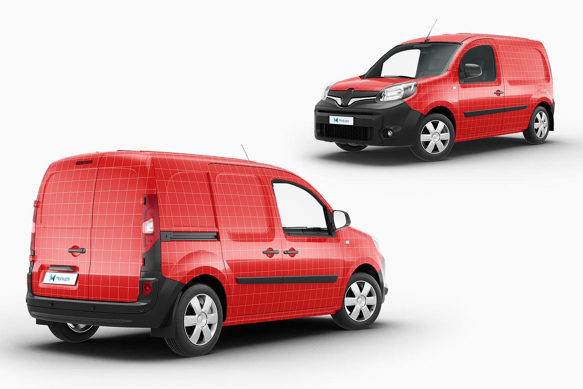Delivery Car Mockup 8, an Advertising Mockup by Mockupix (Photo 8 of 12)