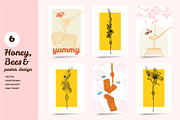 Honey, bees and sugar, a Food Illustration by MuzaInspires (Thumbnail 3 of 8)