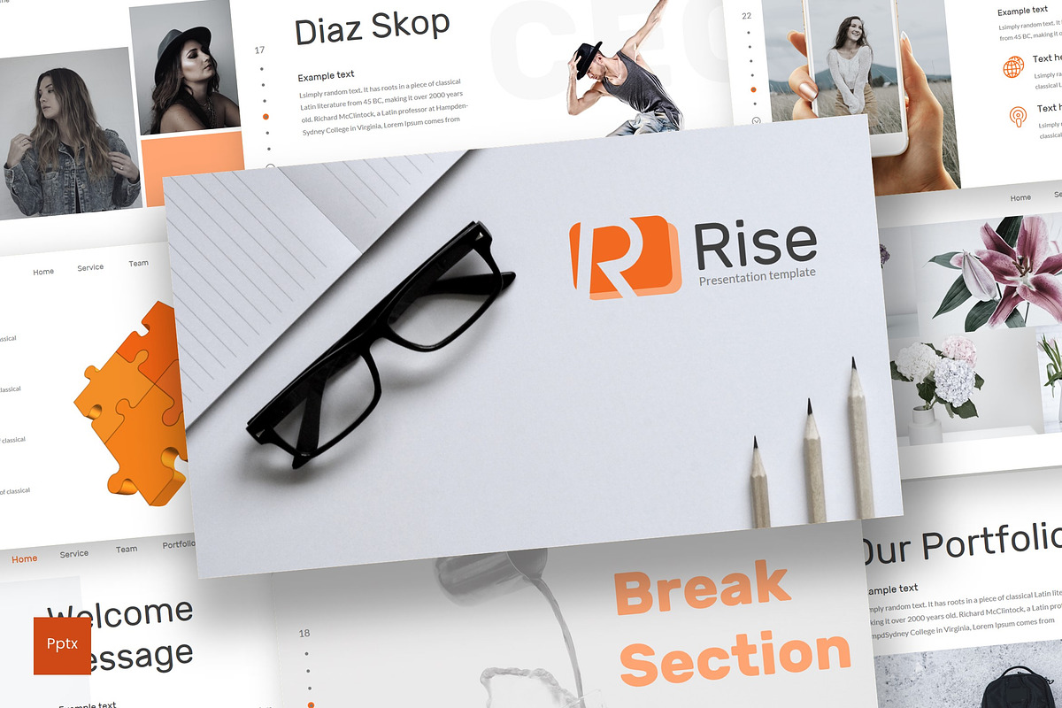 Rise - Powerpoint Template, a Presentation Template by inspirasign