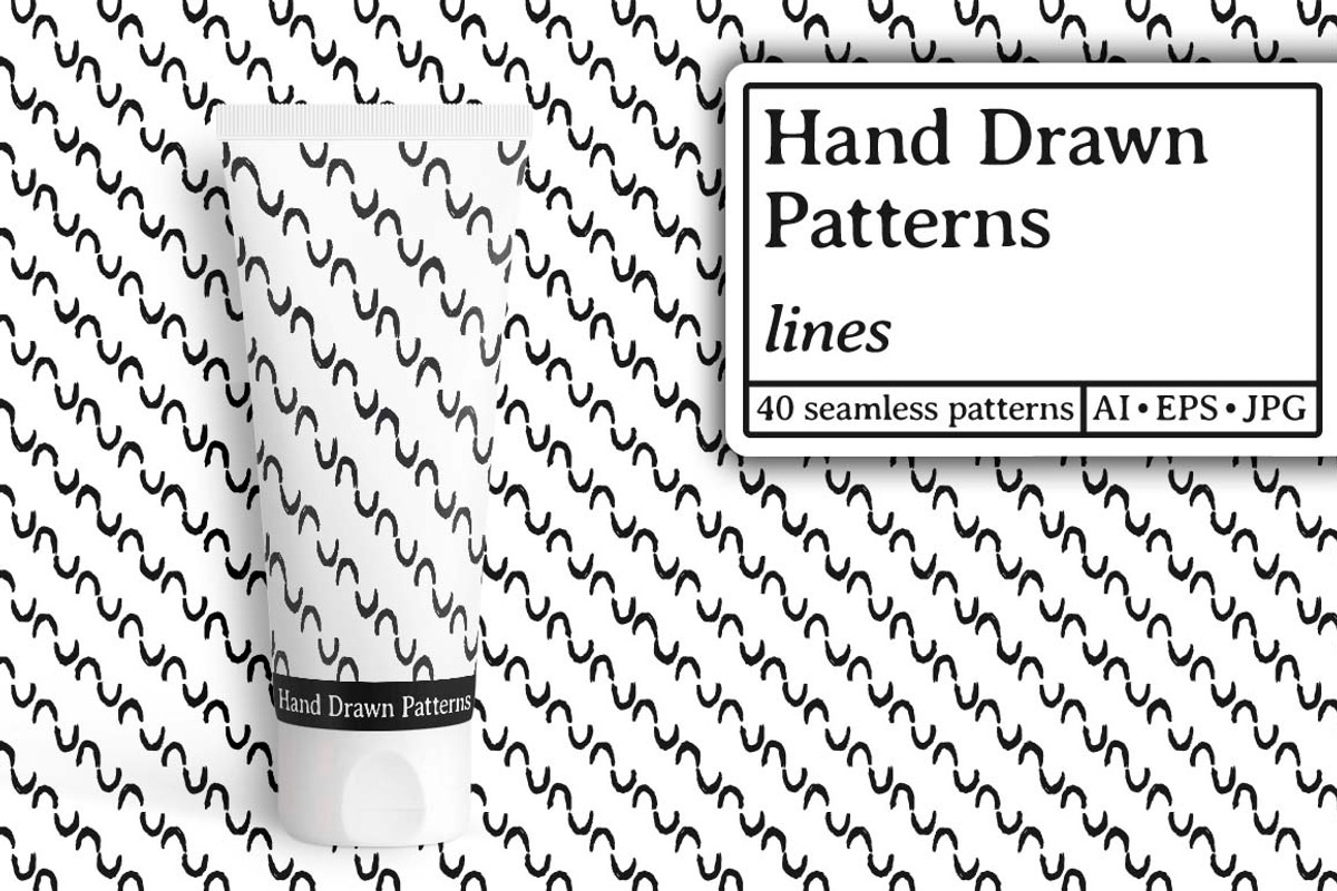 Hand drawn patterns. Lines, a Pattern Graphic by javi.ruiz | Creative ...