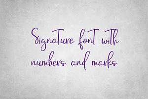 Signature font