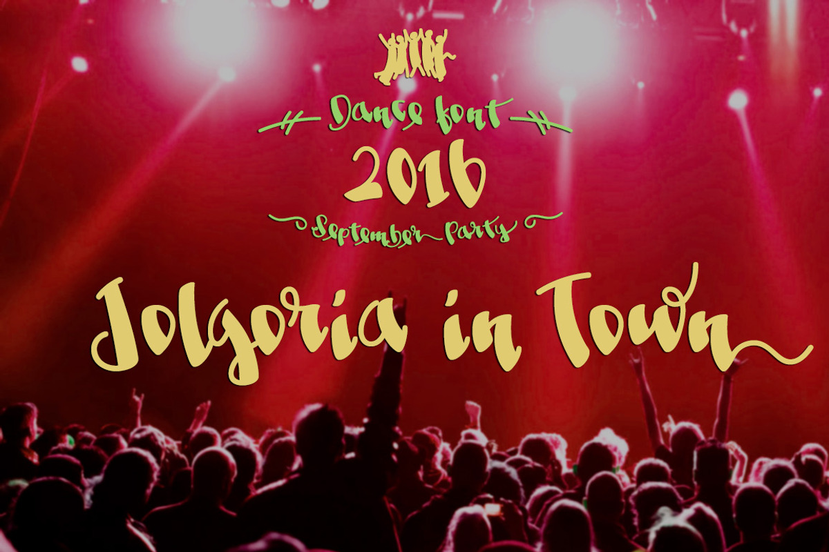 Jolgoria in Town -festive font-
