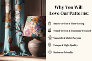 Vintage Floral Seamless Patterns, a Pattern Graphic by Ninterints (Thumbnail 4 of 20)