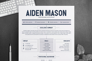 2 Pages Creative Resume Template