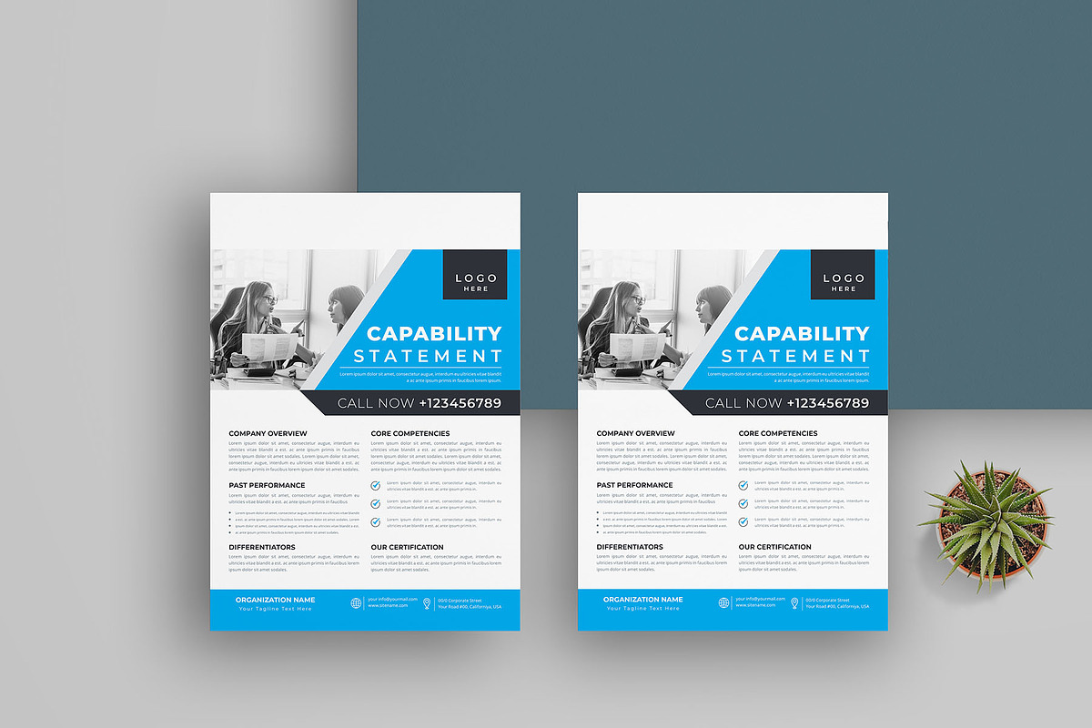 Capability Statement | Word & Indd, a Flyer Template by obayes