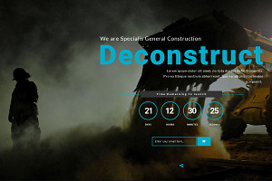 Deconstruct Coming Soon template