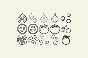 Hand Drawn Vegetable Illustrations, an Illustration by HonestiesPrintS (Thumbnail 3 of 4)