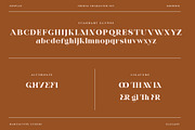 Frenia Modern Serif Typeface, a Serif Font by RantautypeStudio (Thumbnail 14 of 15)
