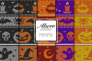 Halloween Spooky Knitted Pattern