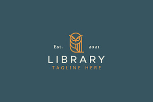 Owl Education & Library Logo, a Branding & Logo Template by Signatoro