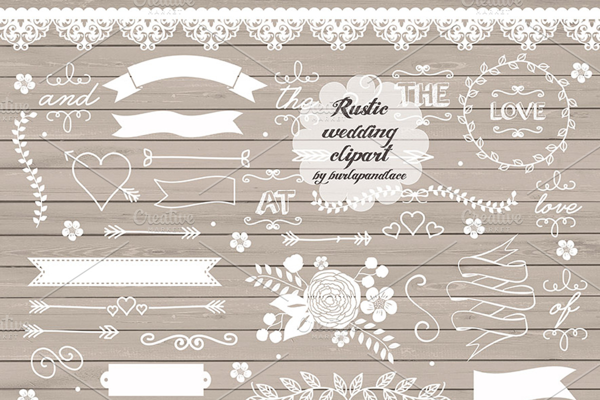 BIG WEDDING BUNDLE, a Texture Illustration by burlapandlace (Photo 18 of 22)